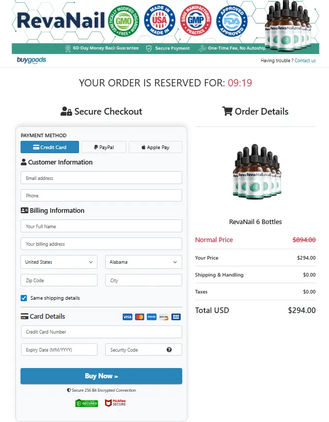 RevaNail-Secure-Checkout